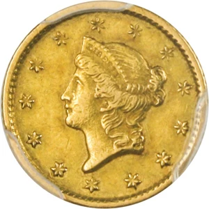 image for: 1849-O G$1 PCGS AU50 - Gold Rush Year