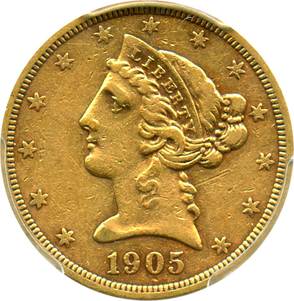 image for: 1905-S $5 PCGS XF40 - No Reserve!