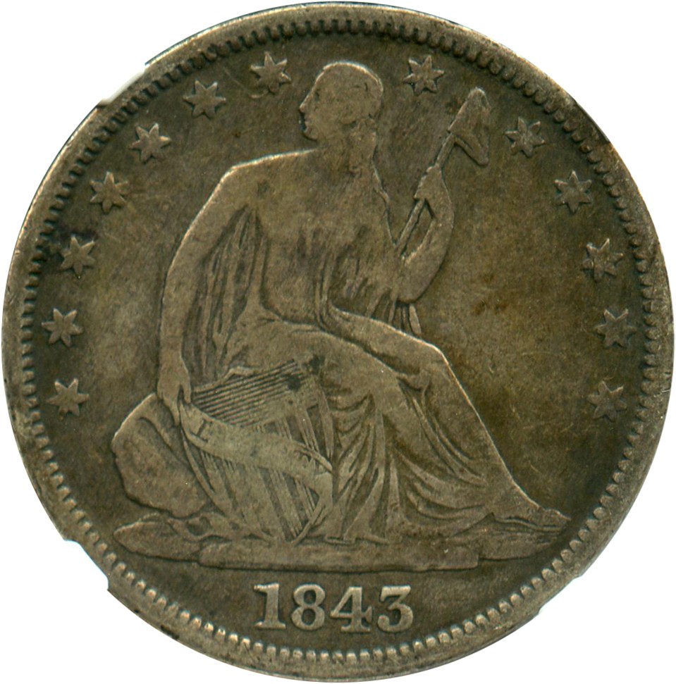 image for: 1843-O 50c NGC VF20