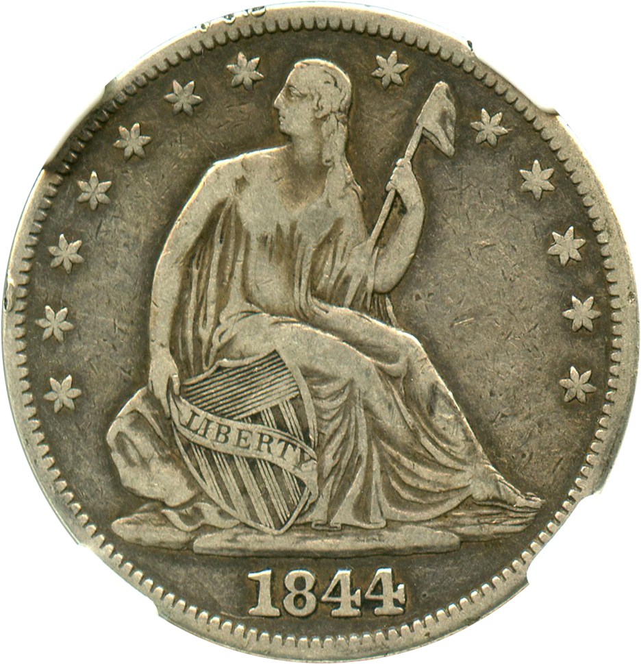 image for: 1844 50c NGC VF25