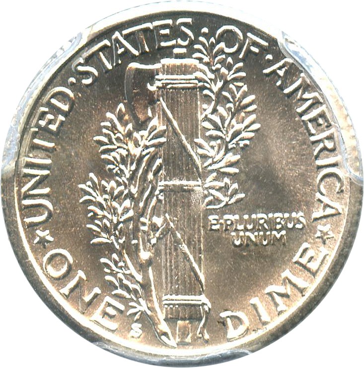 image for: 1927-S 10c PCGS/CAC MS64 - Scarce Date in High Grade