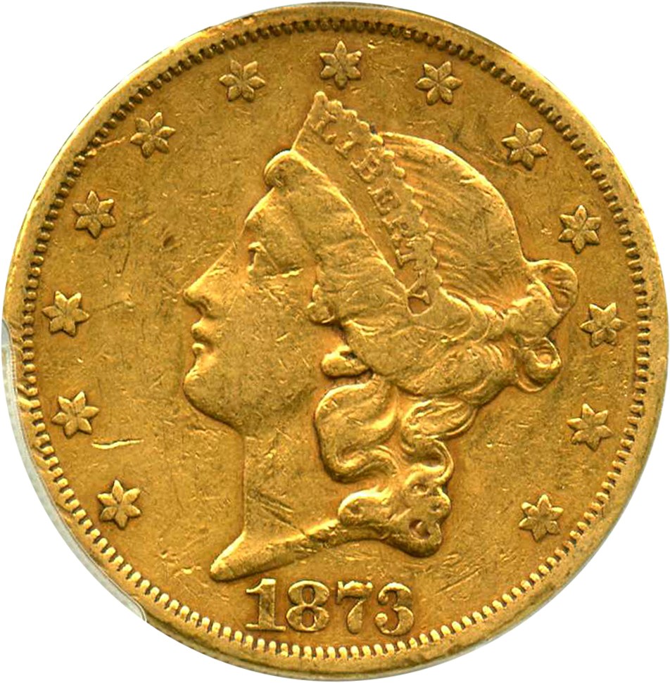 image for: 1873 $20 PCGS XF40 (Closed 3) - No Reserve!