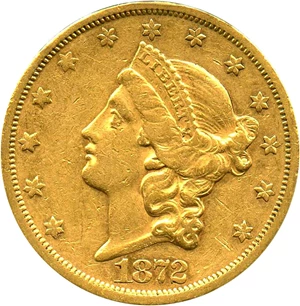 image for: 1872-S $20 PCGS XF45 - No Reserve!