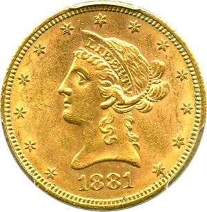 image for: 1881-S $10 PCGS MS62 - No Reserve!