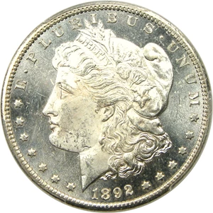image for: 1892-CC $1 PCGS/CAC MS62 PL