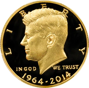 image for: 2014-W JFK 50th Anniversary Gold 50c PCGS PR69 DCAM - No Reserve!