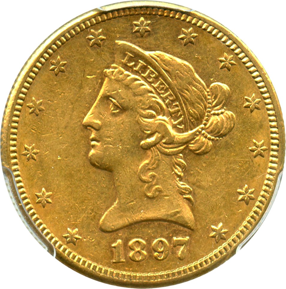 image for: 1897-S $10 PCGS AU58 - No Reserve!