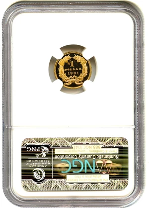 image for: 1881 G$1 NGC/CAC Proof 64 UCAM - Rare Low Mintage Proof