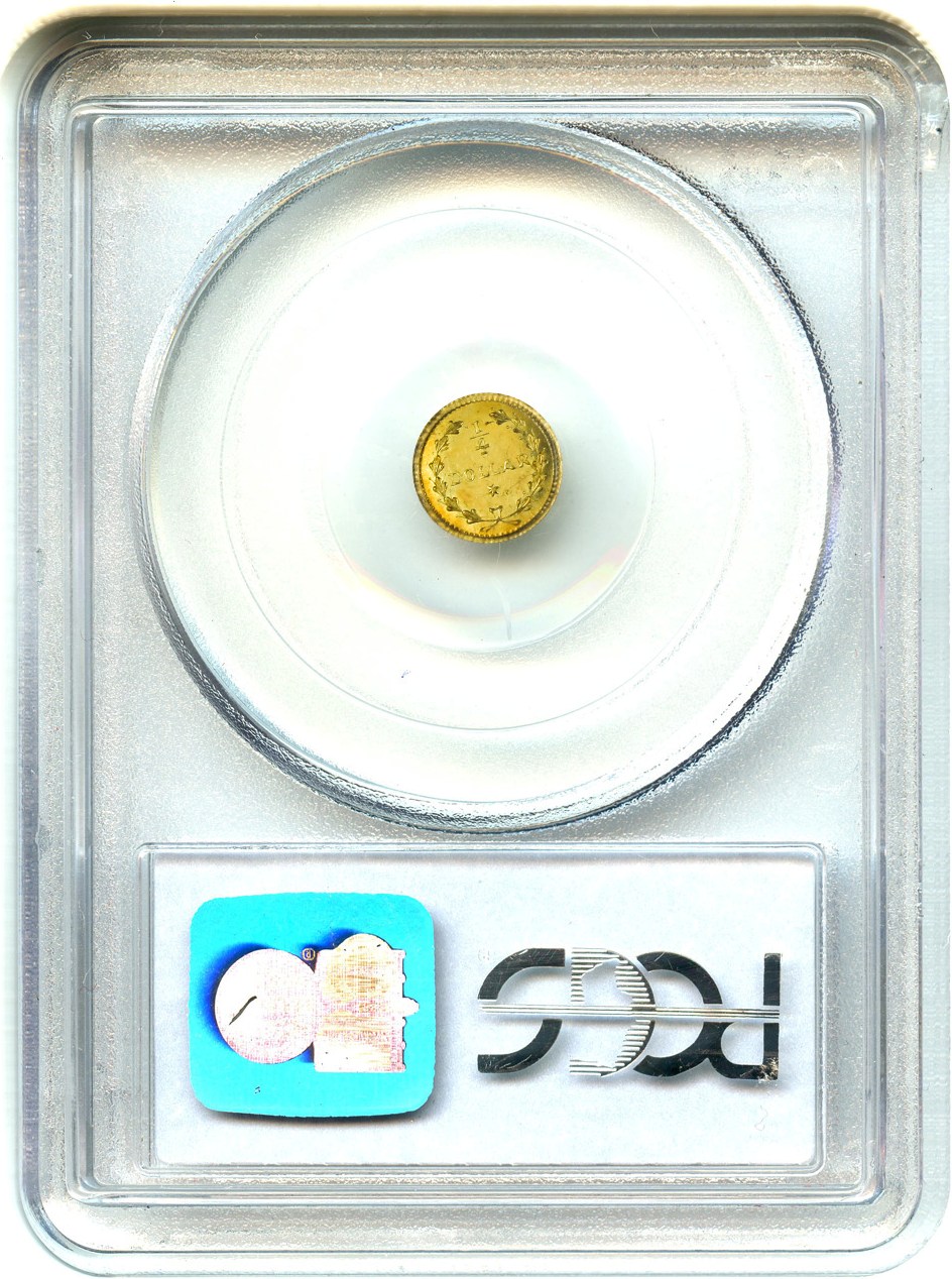 image for: California Fractional Gold (Undated) 25c PCGS MS63 (BG-221) - No Reserve!