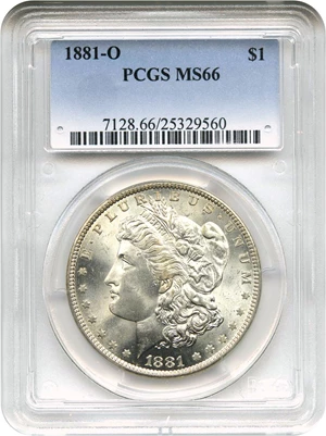 image for: 1881-O $1 PCGS MS66