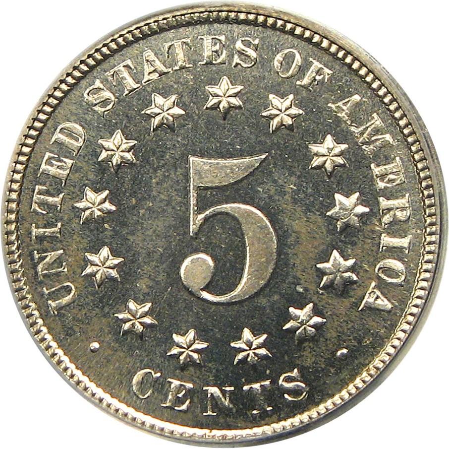 image for: 1874 5c PCGS Proof 66 CAM