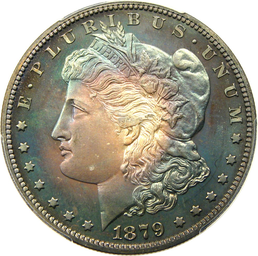 image for: 1879 $1 PCGS/CAC Proof 66 - Scarce Early Proof Morgan