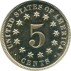 image for: 1871 5c PCGS/CAC Proof 66 CAM