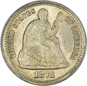 image for: 1873-S H10c PCGS/CAC MS65