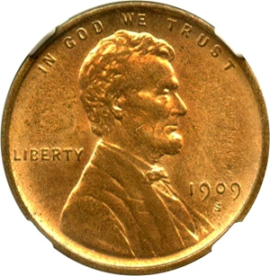 image for: 1909-S/Horiz S Lincoln 1c PCGS/CAC MS64 RB - Popular Variety