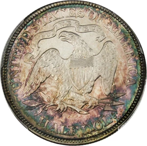 image for: 1889 50c PCGS/CAC Proof 65+ CAM - Colorful Toning