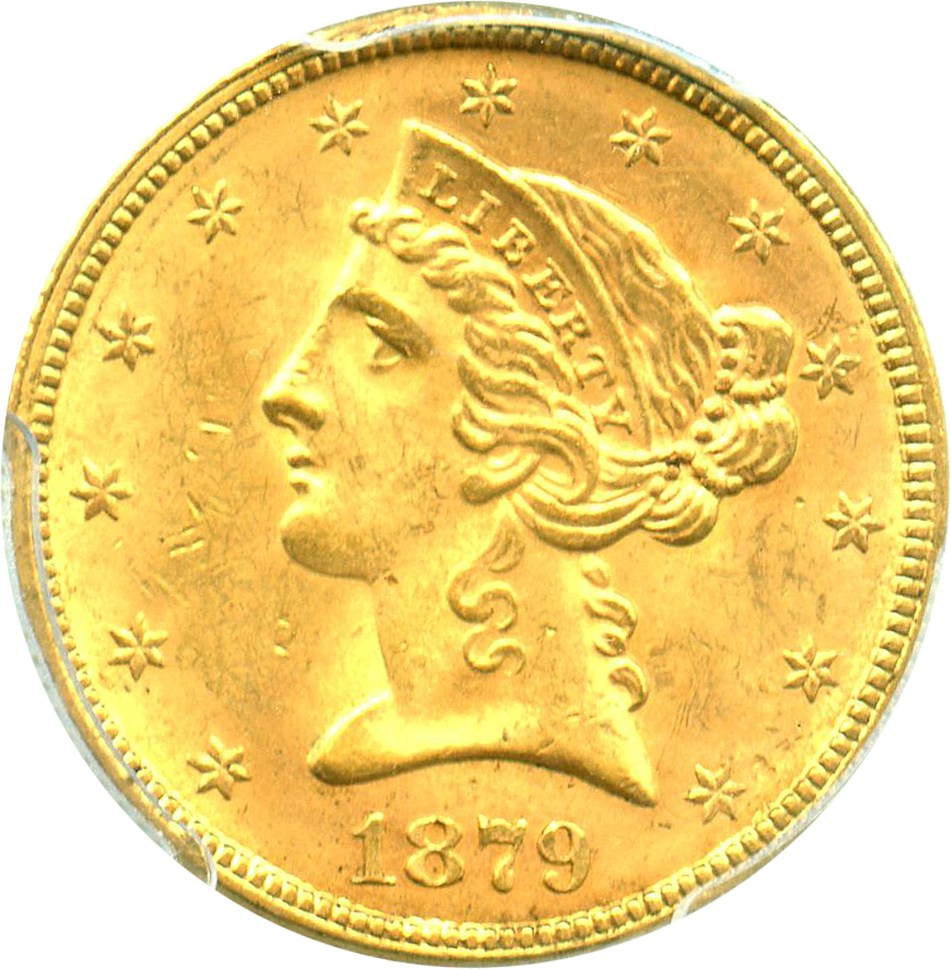 image for: 1879 $5 PCGS/CAC MS63
