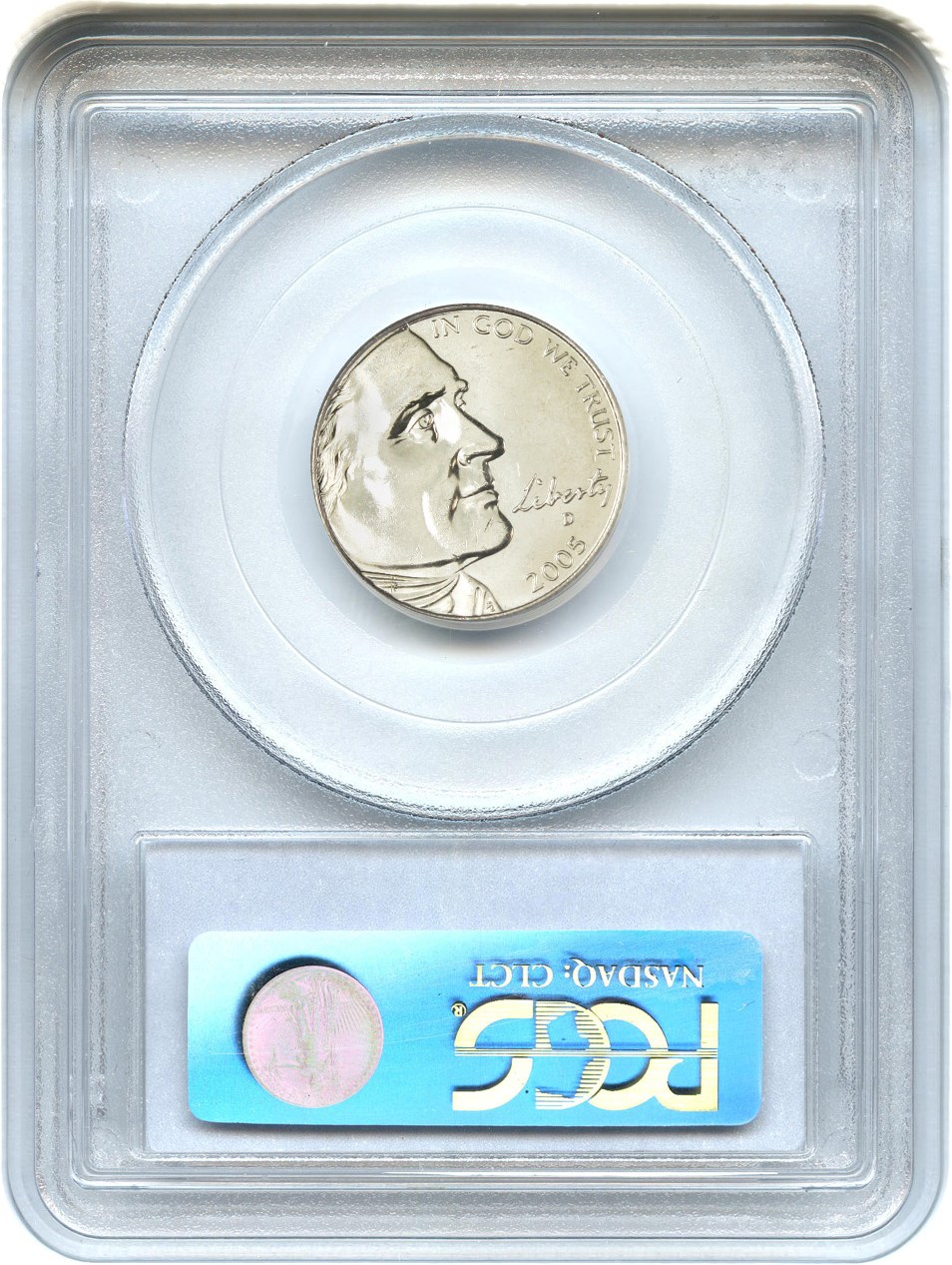 image for: 2005-D Bison 5c PCGS MS64 (Speared Bison)