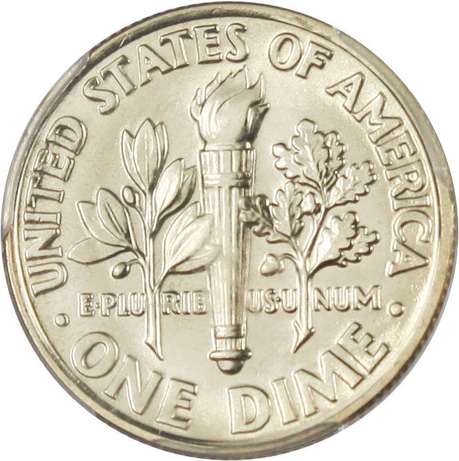 image for: 1996-W 10c PCGS MS67 FB