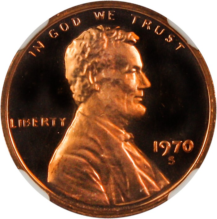 image for: 1970-S 1c NGC Proof 67 RD CAM (Small Date)