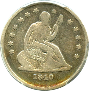 image for: 1840-O 25c PCGS VG-10 (No Drapery)