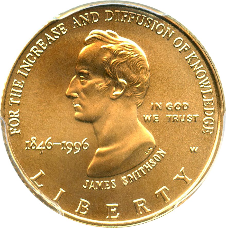 image for: 1996-W Smithsonian $5 PCGS MS69