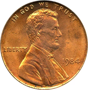 image for: 1984 1c PCGS MS66 RD (Doubled Die Obverse, FS-037, OGH)