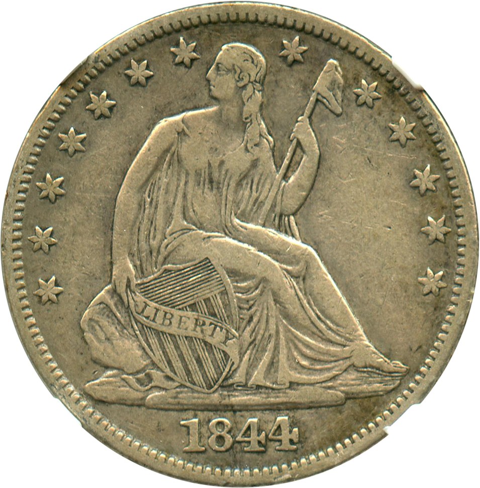 image for: 1844 50c NGC/CAC VF30
