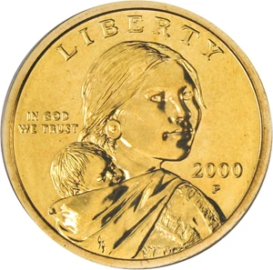 image for: 2000-P Sac $1 PCGS SP67 (Goodacre Presentation, Philip N. Diehl Signature)