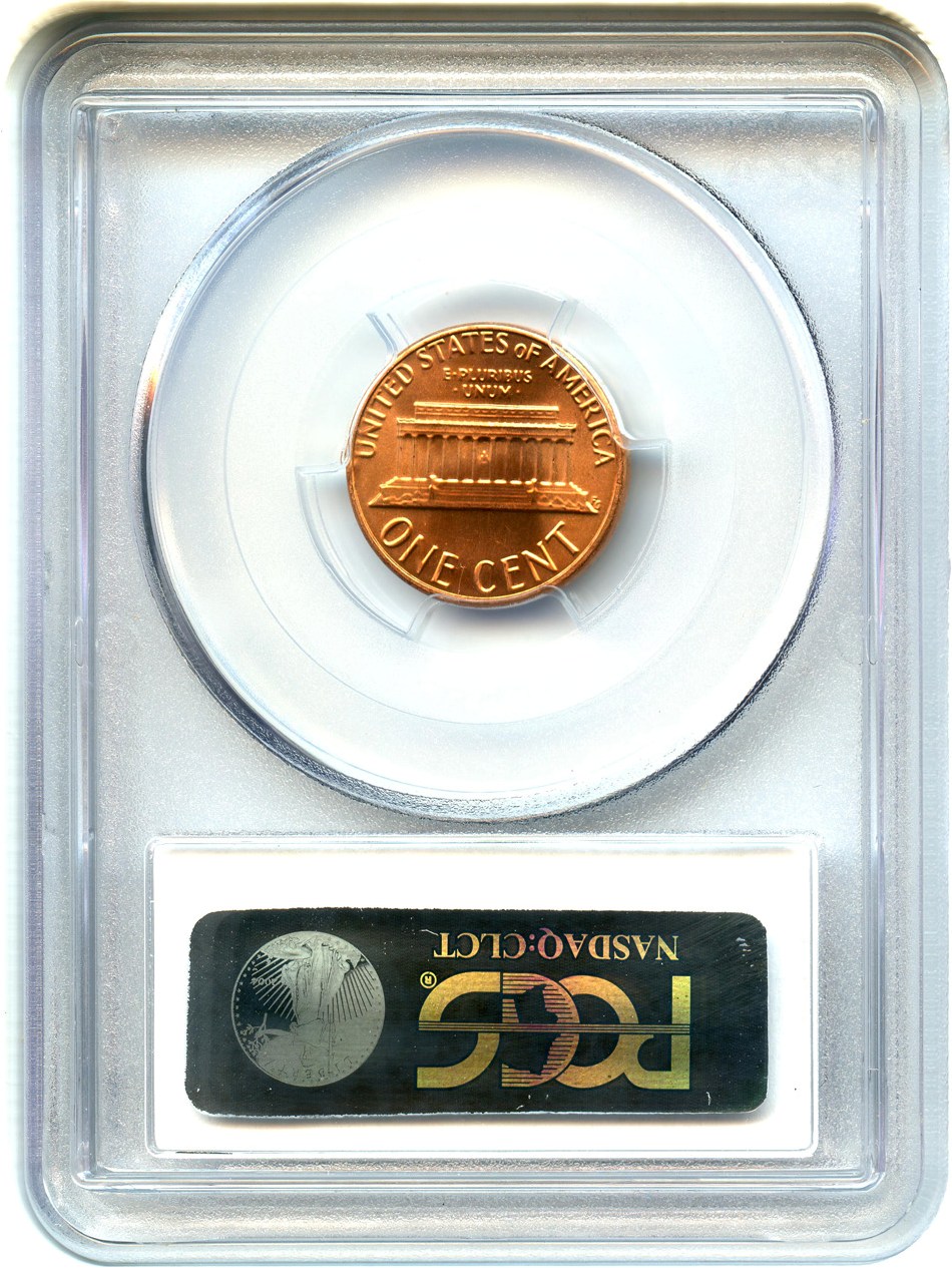 image for: 1982 1c PCGS MS67 RD (Zinc, Small Date)