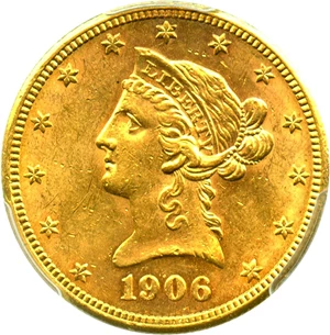image for: 1906-S $10 PCGS MS62