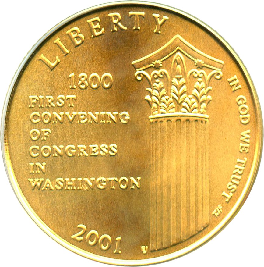 image for: 2001-W Capitol Visitors Center $5 PCGS MS69