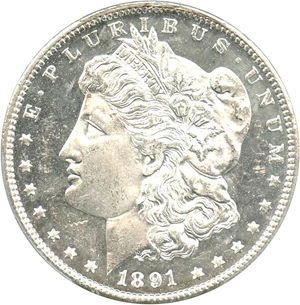 image for: 1891-CC $1 PCGS MS64 DMPL - Desirable Carson City Deep Mirror Prooflike