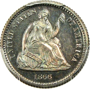 image for: 1866 H10c PCGS/CAC Proof 65 - No Reserve!