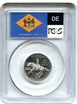 image for: 1999-S Delaware 25c PCGS Proof 69 DCAM (Silver)