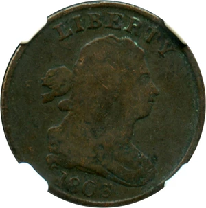 image for: 1803 1/2c NGC VG-10 (Widely Spaced, C-3)