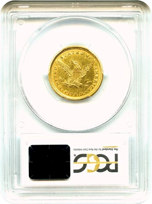 image for: 1839-C $5 PCGS AU53 - Very Scarce Early Charlotte Gold Coin