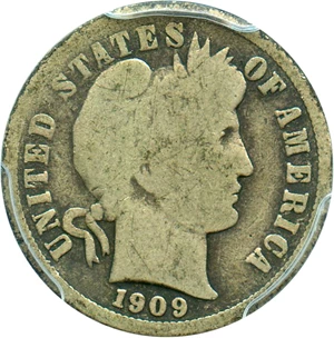 image for: 1909-S 10c PCGS Good-4 - No Reserve!