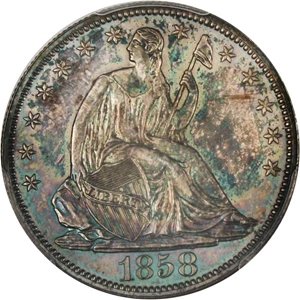 image for: 1858 50c PCGS Proof 65