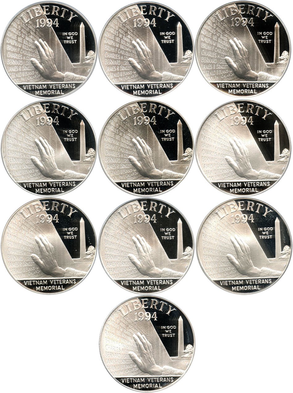 image for: Investor Lot of 1994-P Vietnam $1: All PCGS Proof 69 DCAM (10 Coins) - No Reserve!