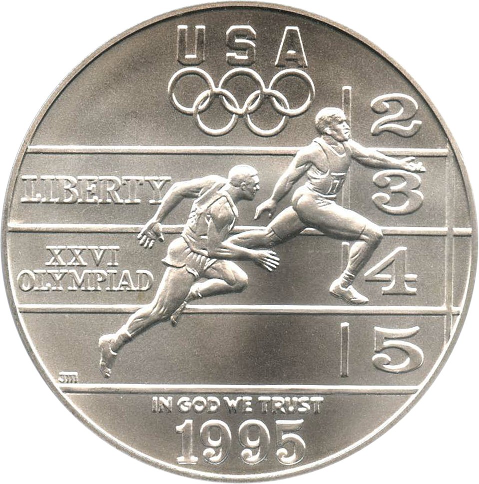 1995-D S$1 Atlanta Olympics Track & Field MS