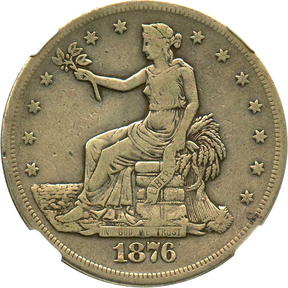 image for: 1876-CC Trade$ NGC VF20 - Affordable Carson City Trade Dollar