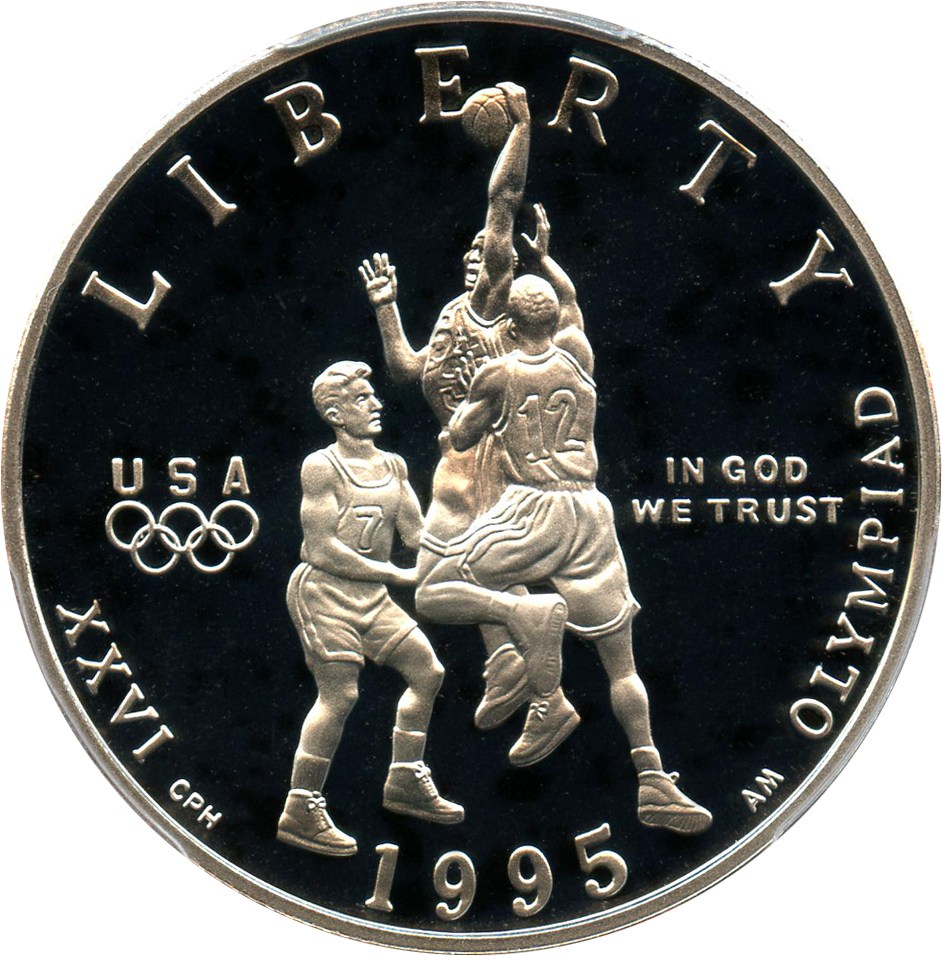 image for: 1995-S Basketball 50c PCGS Proof 69 DCAM - No Reserve!