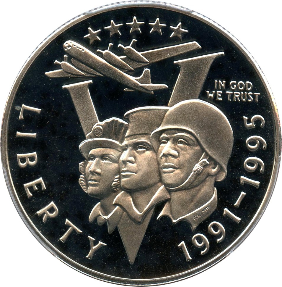 image for: 1991-95-P World War II 50c PCGS Proof 69 DCAM - No Reserve!