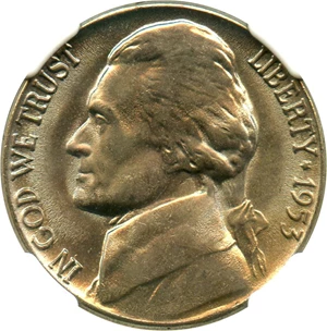 image for: 1953-D 5c NGC MS66 - No Reserve!