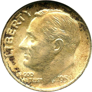 image for: 1951-D 10c NGC MS67 FT - No Reserve!