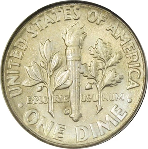 image for: 1960-D 10c NGC MS67 - No Reserve!