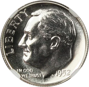 image for: 1952 10c NGC Proof 68 - No Reserve!