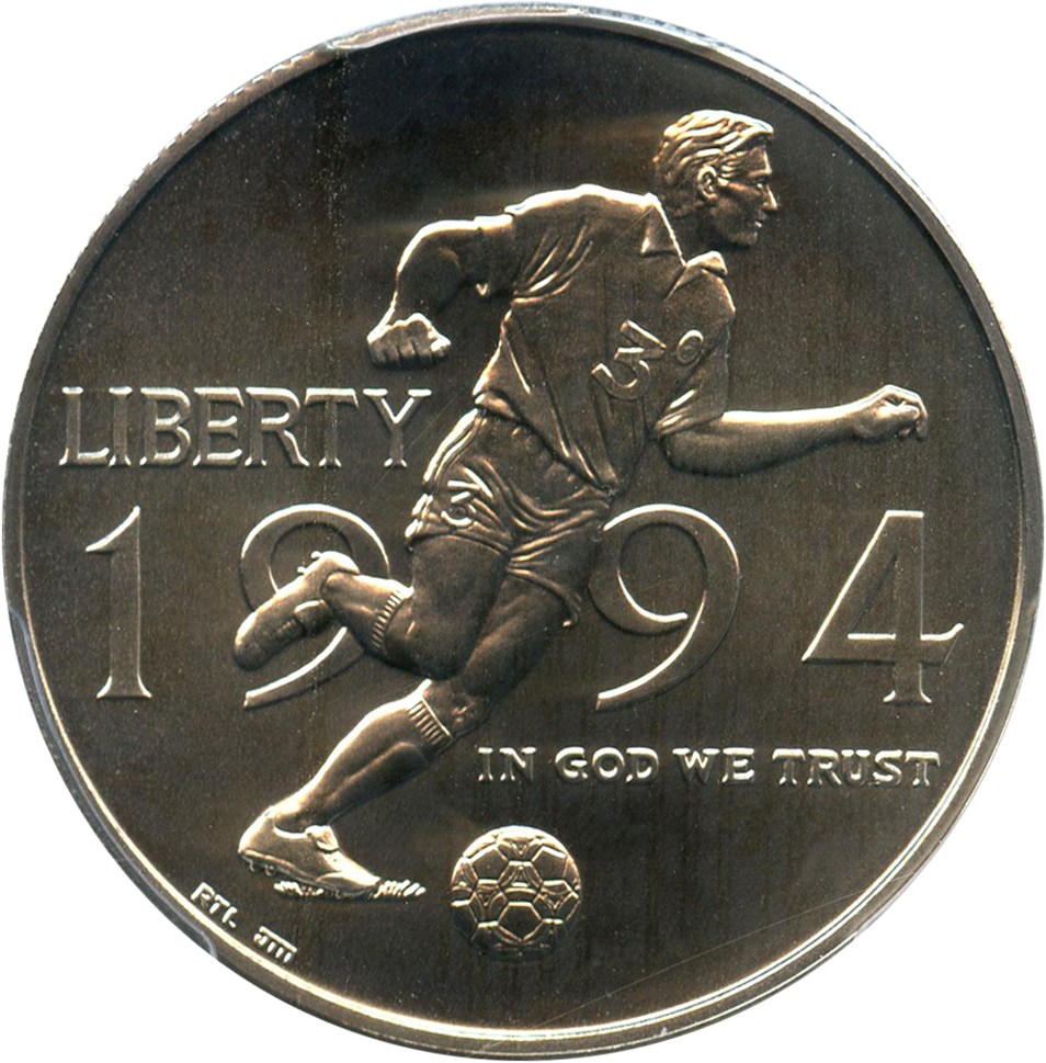 image for: 1994-D World Cup 50c PCGS MS69 - No Reserve!