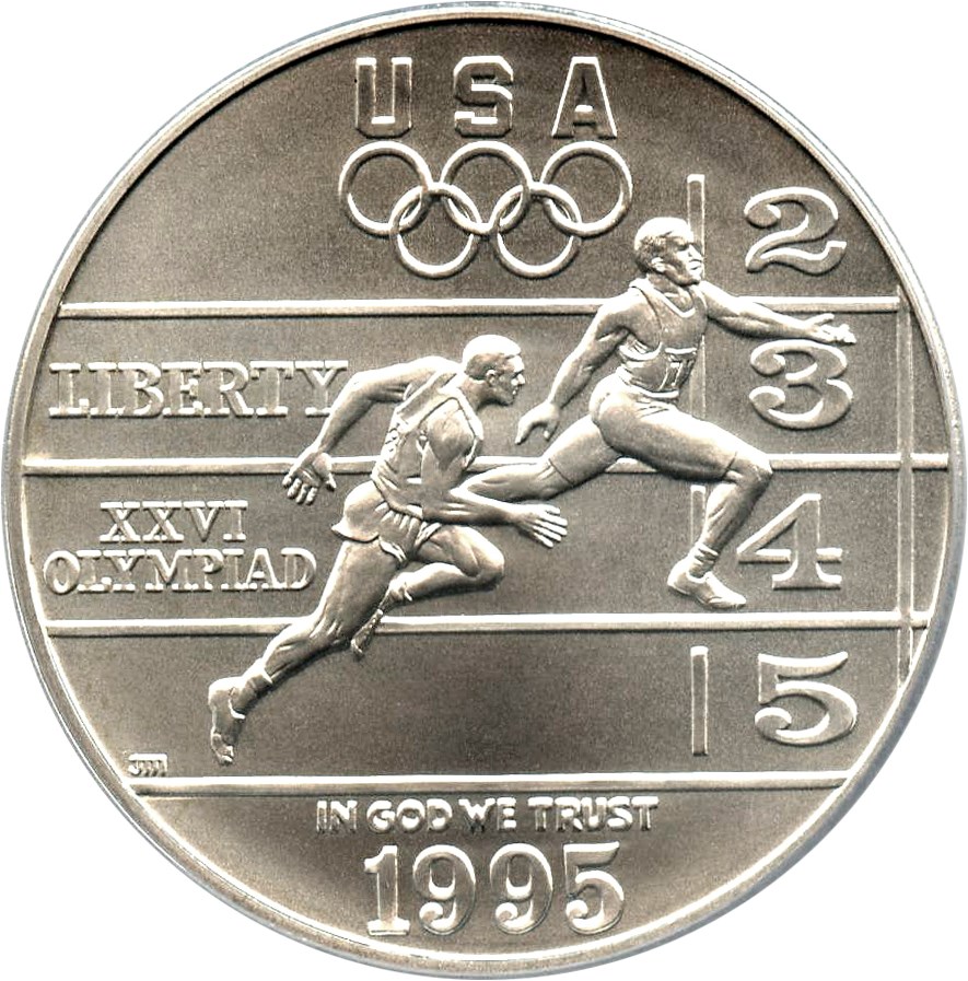 image for: 1995-D Olympic Track & Field $1 PCGS MS69 